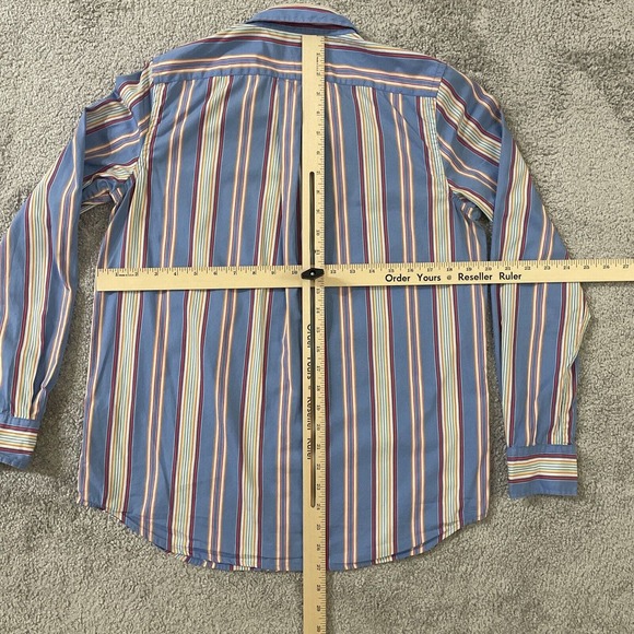 Lauren Ralph Lauren Button Down Shirt Womens Size 8 Classic Multicolor Stripes - Picture 6 of 10